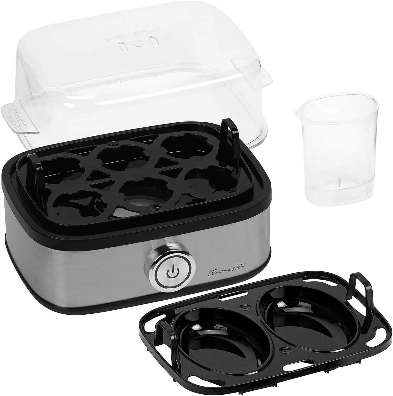 Rosenstein & Söhne 2in1-Edelstahl-Eierkocher Test · ab 21,99€