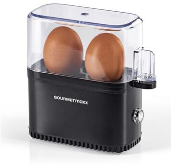 GOURMETmaxx Eierkocher Kompakt 2.0 - schwarz matt