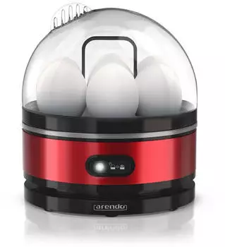 Arendo Eierkocher 400w 1-7 Eier - 307180 Rot Schwarz