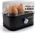GOURMETmaxx Eierkocher für 6 Eier 400W schwarz - 15656