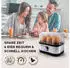 GOURMETmaxx Eierkocher für 6 Eier 400W Edelstahl 15655