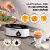 GOURMETmaxx Eierkocher für 3 Eier 210W Weiß - 15654