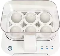Emerio EB-115560.12, Emerio Eierkocher EB-115560, wei&szlig;, f&uuml;r 6 Eier, spricht