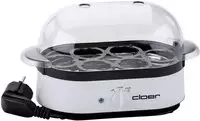 Cloer Eierkocher 6081, bis 6 Eier, 350 Watt, wei&szlig;