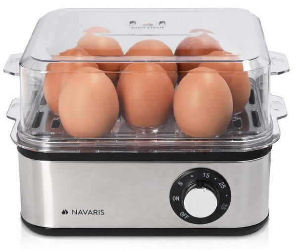 Navaris Eierkocher mit Timer für 1-8 Eier