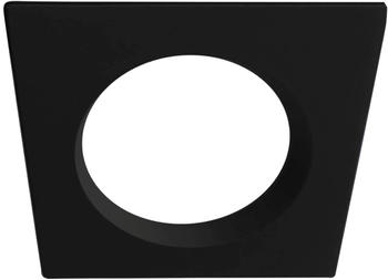 ISOLED Cover Aluminium quadratisch rückversetzt schwarz für Einbaustrahler Sys-90