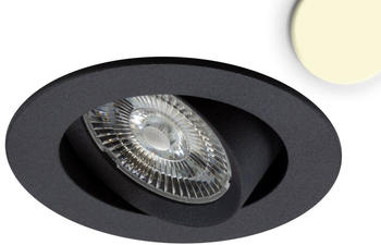 ISOLED LED Einbauleuchte Slim68 Alu schwarz, rund, 9W, warmweiß, DALI dimmbar