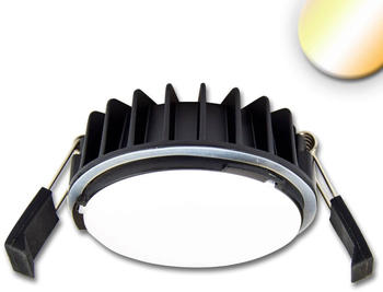 ISOLED LED Einbaustrahler Sys-90, 12W, weißdynamisch 2300-6000K, Push/DALI DT8 dimmbar (exkl. Cover)