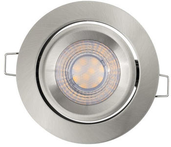 LEDVANCE Spot Set LED Simple Dim 3er-Set Einbauleuchte, Downlight nickel 4,90W warmweiß 110°