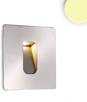 ISOLED LED Wandeinbauleuchte eckig, IP65, 1x3W CREE, warmweiß, inkl. Einputzdose