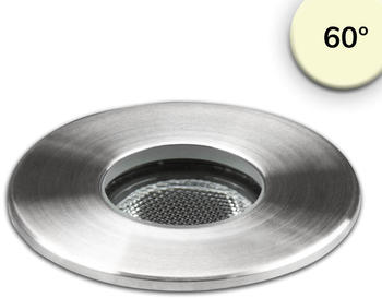 ISOLED LED Einbaustrahler, Edelstahl , 2W, 60&deg;, IP67, 12V AC/DC, warmwei&szlig;