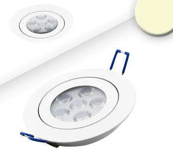 ISOLED LED Einbaustrahler, weiß, 15W, 72°, rund, warmweiß, dimmbar