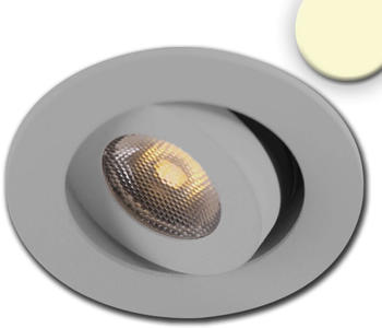 ISOLED LED Einbauleuchte MiniAMP alu gebürstet, 3W, 24V DC, warmweiß, dimmbar
