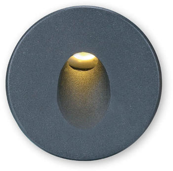 ISOLED Cover Aluminium rund 1 schwarz für Wandeinbauleuchte Sys-Wall68