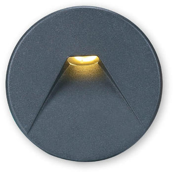 ISOLED Cover Aluminium rund 2 schwarz für Wandeinbauleuchte Sys-Wall68