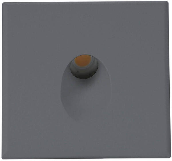 ISOLED Cover Aluminium eckig 1 schwarz für Wandeinbauleuchte Sys-Wall68