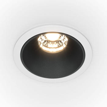 Maytoni Alfa LED Downlight, Einbauleuchte 10W Schwarz / weiß 90Ra Ø6,5mm Warmweiß