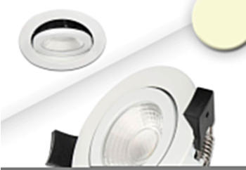 ISOLED LED Einbaustrahler, weiß, 8W, 36°, rund, warmweiß, IP65, dimmbar