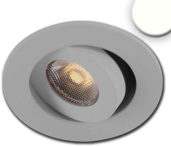 ISOLED LED Einbauleuchte MiniAMP alu geb&uuml;rstet, 3W, 24V DC, neutralwei&szlig;, dimmbar