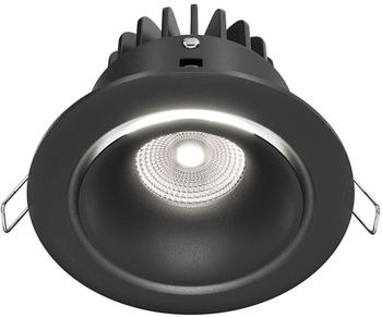 Maytoni Yin LED Downlight, Einbauleuchte 12W dimmbar Schwarz 90Ra Ø9,8mm Neutralweiß