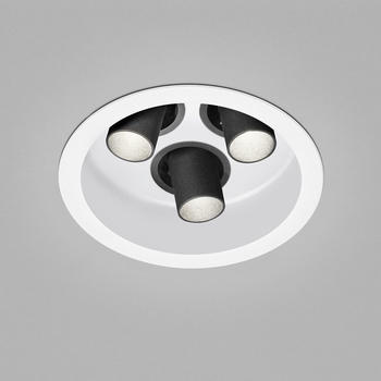 Helestra LED Deckeneinbauleuchte Run in Weiß und Schwarz 3x 8W 885lm weiß