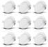 B.K.Licht LED Bad-Einbauleuchte Ø90mm 5W 480lm Warmweiß chrom-matt (5er Set)
