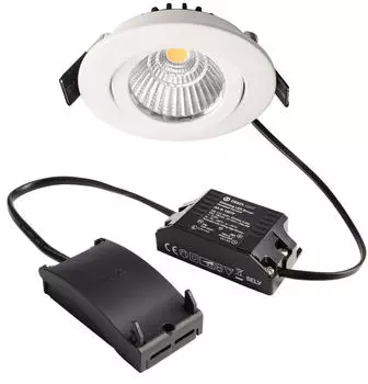 Deko-Light LED-Deckeneinbaustrahler Dione 3.000 K weiß