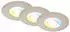 Briloner LED-Einbauspot 7605 IP44 3er-Set CTS nickel matt