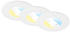 Briloner LED-Einbauspot 7605 IP44 3er-Set CTS weiß