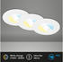 Briloner LED-Einbauspot 7605 IP44 3er-Set CTS weiß