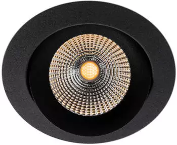 The Light Group SLC One 360&deg; SunLike LED-Einbauleuchte schwarz 930