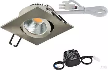 EVN PC20 Einbaulampe rund Phasendimmer 3000K stahl