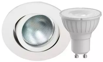 Megatron DecoclicSet LED-Einbauspot GU10 5W wei&szlig;