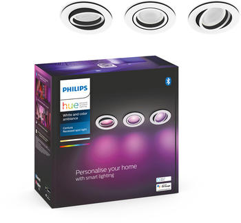 Philips Hue White & Color Ambience Centura Dreierpack Weiß (929003809701)