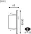 Paulmann LED Edge Quadro eckig 80x42mm 1,2W 25lm 230V 2700K Schwarz (93135)