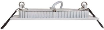 EVN Flaches LED Einbaupanel silber IP20 9W 3000K warmweiß