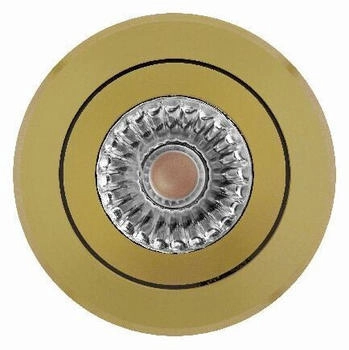 mobilux Schwenkbarer Einbaustrahler in Gold MOA DISC 12V 45° 01600002