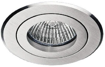 mobilux Schwenkbarer LED-Einbaustrahler aus gebürstetem Aluminium MOA DISC 12V 45° 01600016
