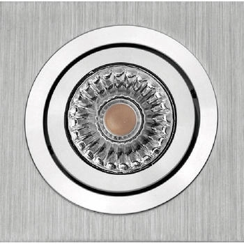 mobilux Dreh- und Schwenkbare LED Einbauleuchte Alu gebürstet MOK KARDAN GU5,3 12V 45° 00600077