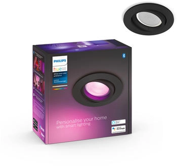 Philips Centura Einbaustrahler White & Color - rund - Schwarz Smart-Lampe