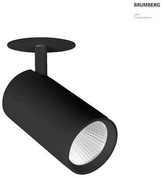 Brumberg LED Halbeinbau-Richtstrahler TRAXX MAXI, 230V AC, 50 Hz, rund, CRI > 90, 30W, 40°, 3000K, 3975lm, schwarz