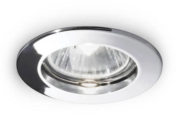 IDEAL LUX Deckeneinbaulampe Jazz rund GU10 chrom