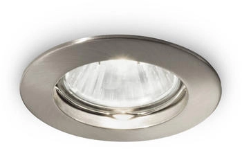 IDEAL LUX Deckeneinbaulampe Jazz rund GU10 nickel