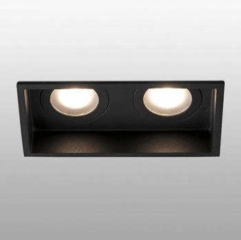 Faro Barcelona Einbauleuchte Hyde 2flammig IP44 in Schwarz