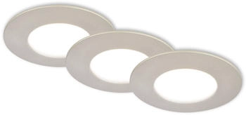 Briloner LED-Einbauspot 7598 3er-Set CTS nickel matt