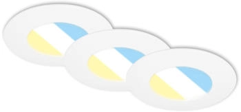 Briloner LED-Einbauspot 7598 3er-Set CTS wei&szlig;