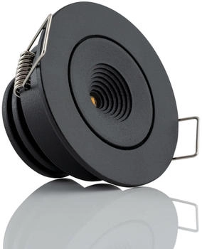 The Light Group SLC MiniOne Tilt LED-Einbauleuchte schwarz 3.000 K G