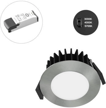 EVN Solido68 LED-Deckeneinbauleuchte 10W chrom