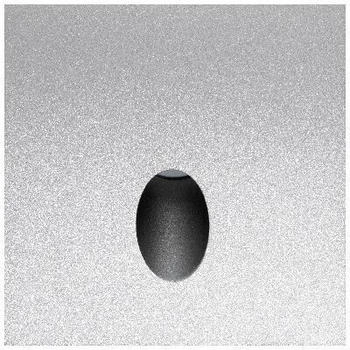 mobilux Eckige Wallwasher Schalterdose Q 3000K LED Wandeinbauleuchte silber satiniert