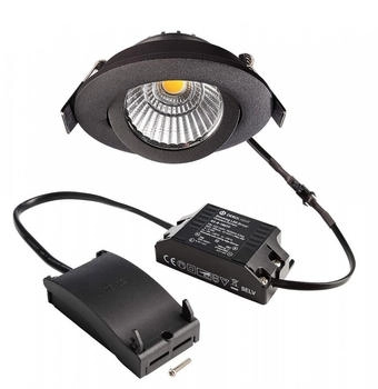 Deko-Light LED Deckeneinbauleuchte Dione 230V 8,5W Dim to Warm 480lm 1800-3000K Schwarz